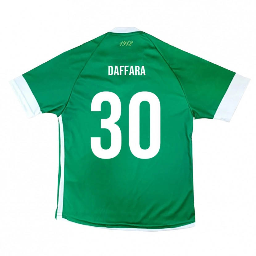 Danxen Niño Camiseta Giovanni Daffara #30 Verde Blanco 1ª Equipación 2025/26 La Camisa