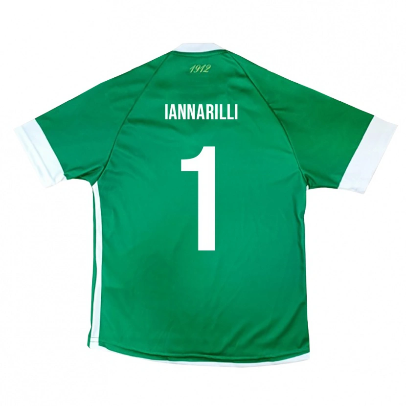 Danxen Niño Camiseta Antony Iannarilli #1 Verde Blanco 1ª Equipación 2025/26 La Camisa