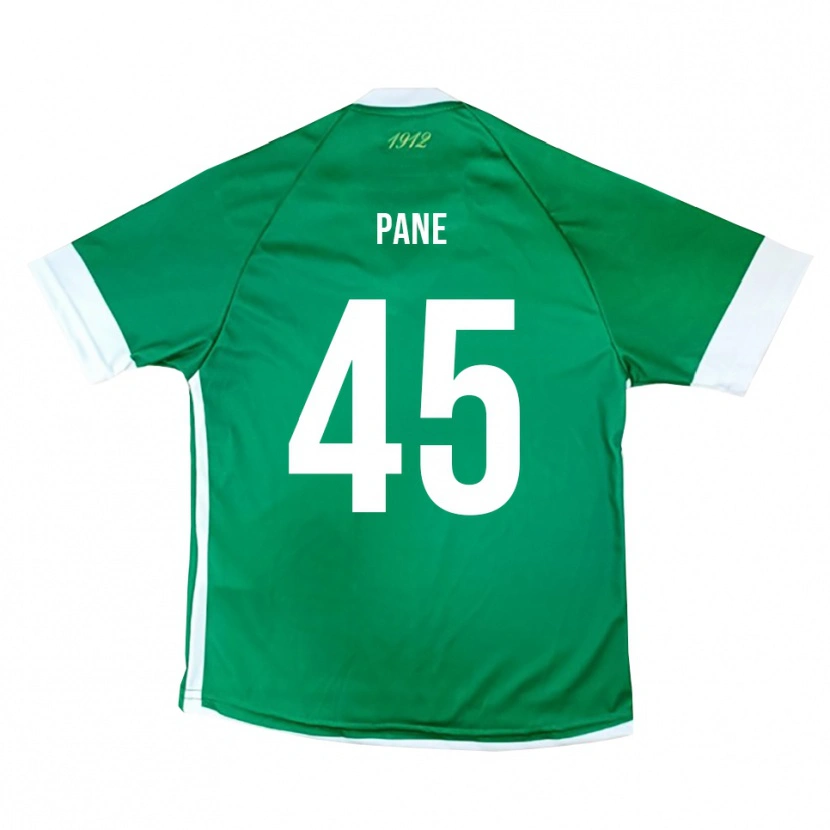 Danxen Niño Camiseta Pasquale Pane #45 Verde Blanco 1ª Equipación 2025/26 La Camisa