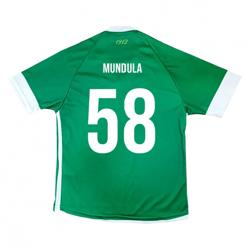 Danxen Niño Camiseta Ciro Mundula #58 Verde Blanco 1ª Equipación 2025/26 La Camisa