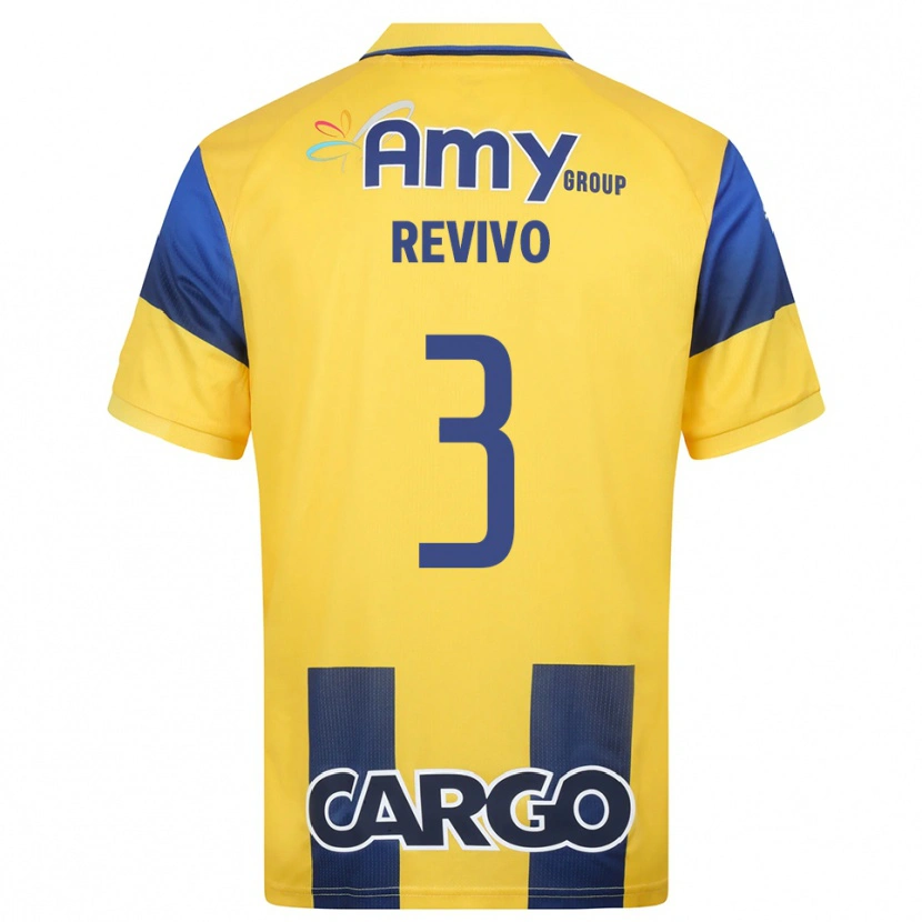 Danxen Niño Camiseta Roy Revivo #3 Amarillo Marino 1ª Equipación 2025/26 La Camisa