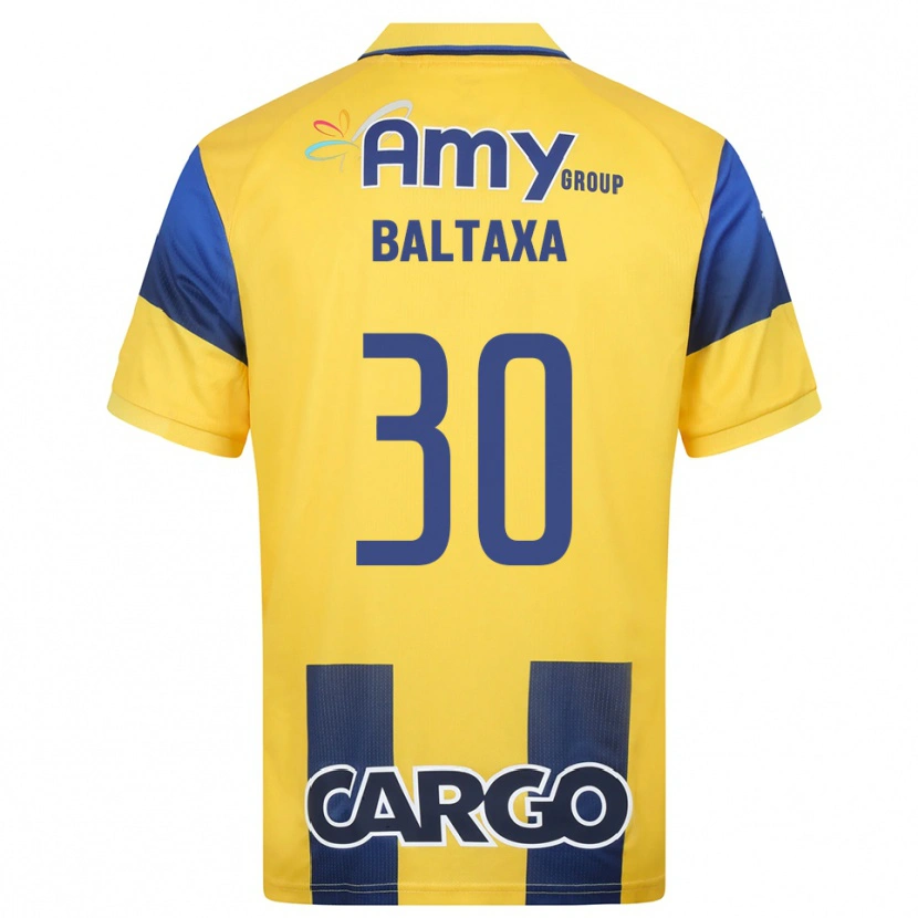 Danxen Niño Camiseta Matan Baltaxa #30 Amarillo Marino 1ª Equipación 2025/26 La Camisa