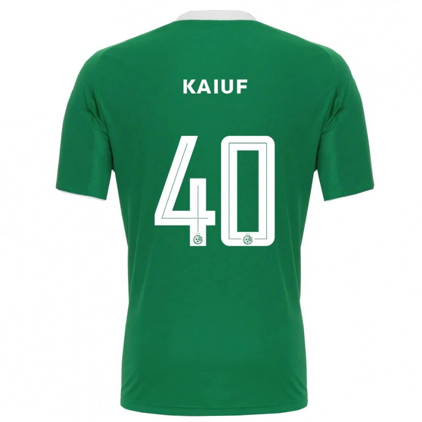 Danxen Niño Camiseta Sharif Kaiuf #40 Verde Blanco 1ª Equipación 2025/26 La Camisa