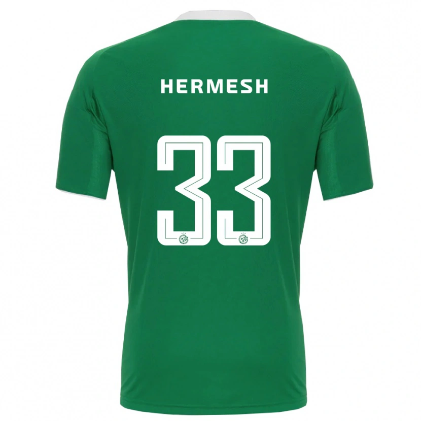 Danxen Niño Camiseta Liam Hermesh #33 Verde Blanco 1ª Equipación 2025/26 La Camisa