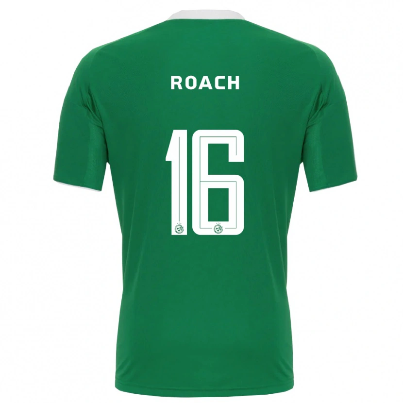 Danxen Niño Camiseta Ilay Roach #16 Verde Blanco 1ª Equipación 2025/26 La Camisa