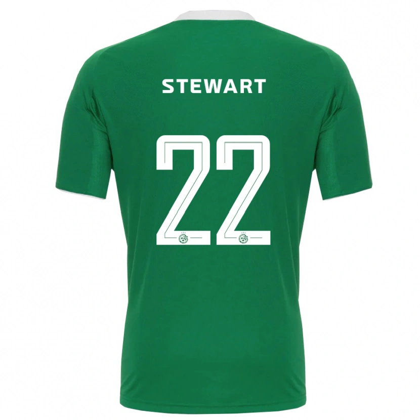 Danxen Niño Camiseta Trivante Stewart #22 Verde Blanco 1ª Equipación 2025/26 La Camisa