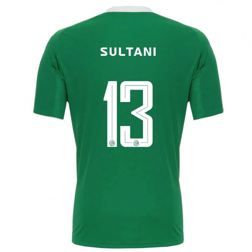 Danxen Niño Camiseta Tomás Sultani #13 Verde Blanco 1ª Equipación 2025/26 La Camisa