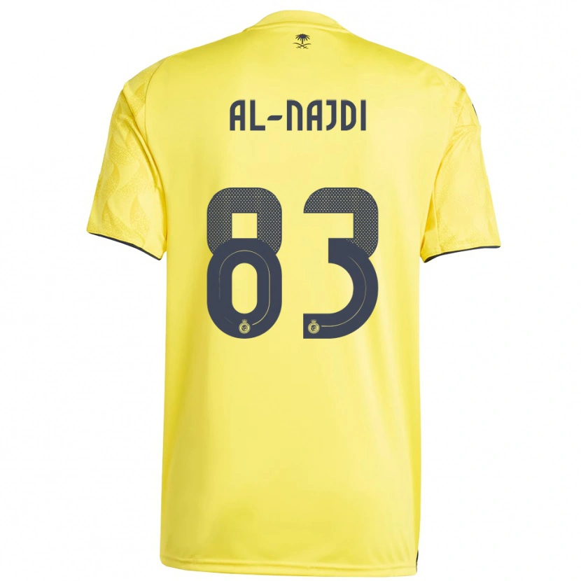 Danxen Niño Camiseta Salem Al-Najdi #83 Amarillo Negro 1ª Equipación 2025/26 La Camisa