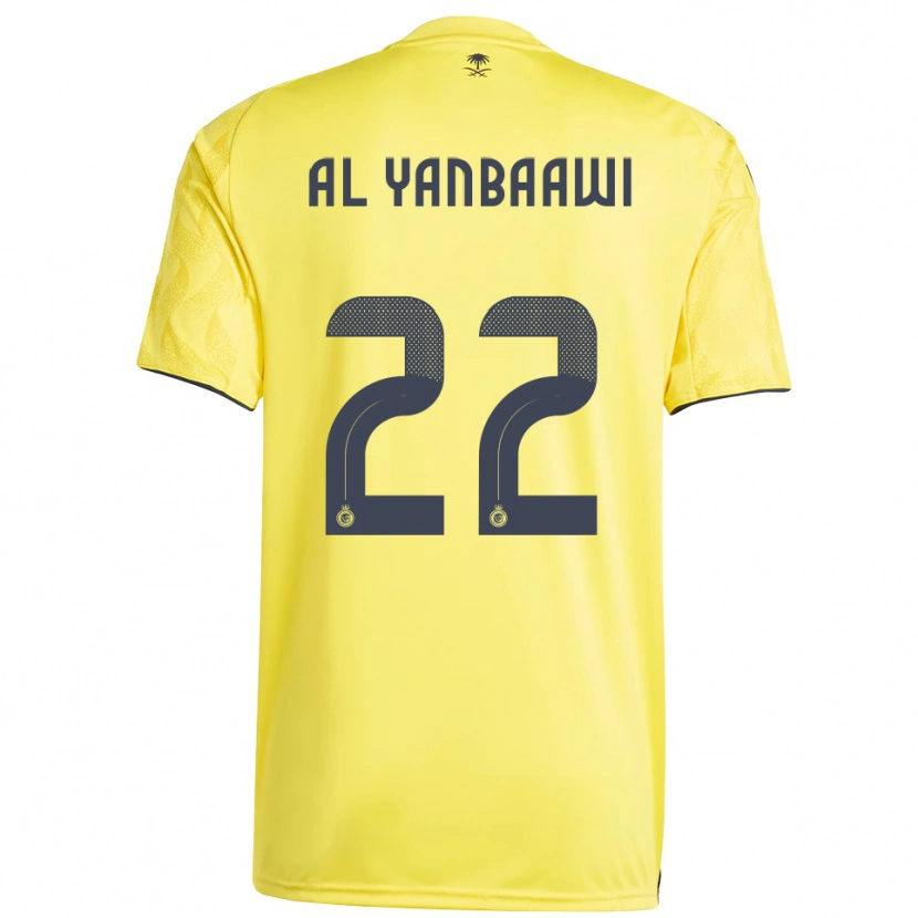 Danxen Niño Camiseta Tahani Al-Yanbaawi #22 Amarillo Negro 1ª Equipación 2025/26 La Camisa