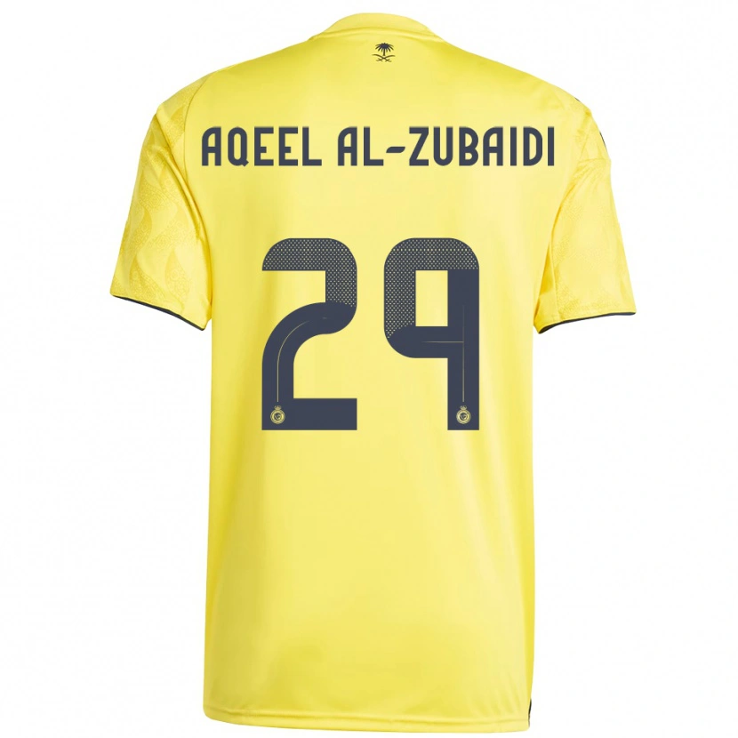 Danxen Niño Camiseta Fahad Aqeel Al-Zubaidi #29 Amarillo Negro 1ª Equipación 2025/26 La Camisa