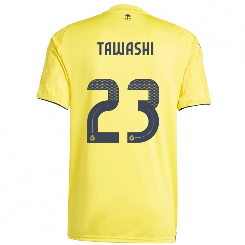 Danxen Niño Camiseta Maher Tawashi #23 Amarillo Negro 1ª Equipación 2025/26 La Camisa