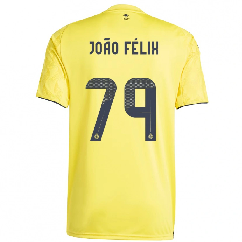Danxen Niño Camiseta João Félix #79 Amarillo Negro 1ª Equipación 2025/26 La Camisa