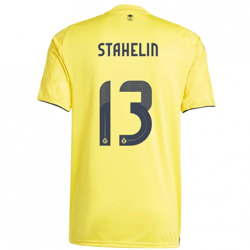 Danxen Niño Camiseta Izabela Stahelin #13 Amarillo Negro 1ª Equipación 2025/26 La Camisa