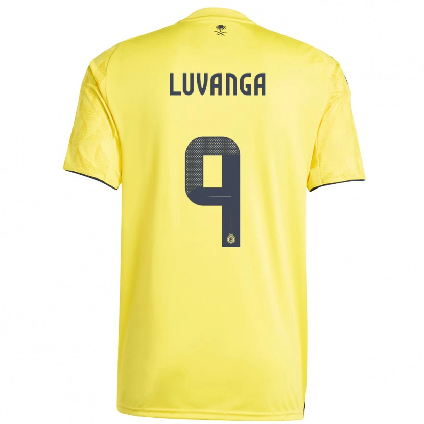 Danxen Niño Camiseta Clara Luvanga #9 Amarillo Negro 1ª Equipación 2025/26 La Camisa