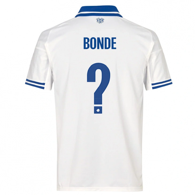 Danxen Niño Camiseta Rode Bonde #0 Blanco Azul 1ª Equipación 2025/26 La Camisa
