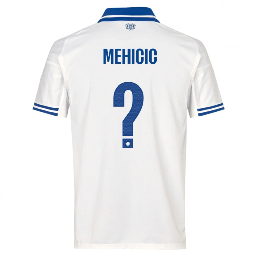 Danxen Niño Camiseta Elvin Mehicic #0 Blanco Azul 1ª Equipación 2025/26 La Camisa