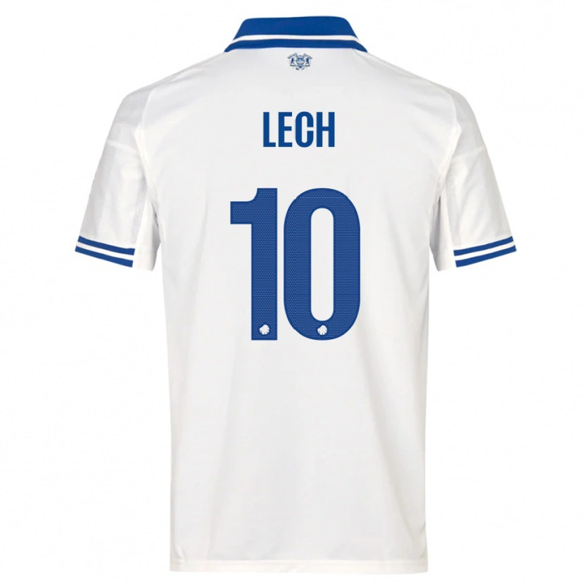 Danxen Niño Camiseta Josephine Lech #10 Blanco Azul 1ª Equipación 2025/26 La Camisa