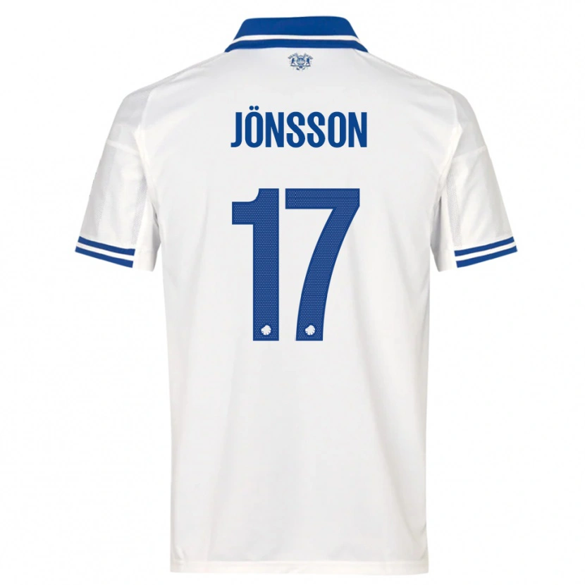 Danxen Niño Camiseta Neo Jönsson #17 Blanco Azul 1ª Equipación 2025/26 La Camisa
