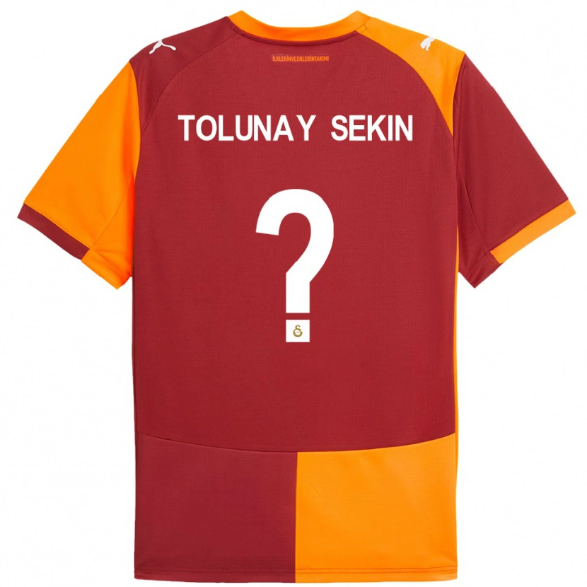 Danxen Niño Camiseta Burak Tolunay Sekin #0 Rojo Naranja 1ª Equipación 2025/26 La Camisa