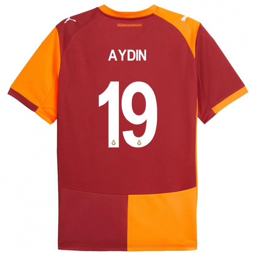 Danxen Niño Camiseta Eren Aydın #19 Rojo Naranja 1ª Equipación 2025/26 La Camisa