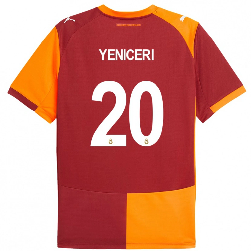 Danxen Niño Camiseta Berna Yeniçeri #20 Rojo Naranja 1ª Equipación 2025/26 La Camisa