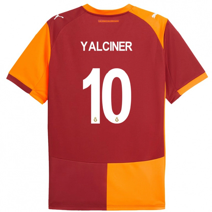 Danxen Niño Camiseta İsmigül Yalçıner #10 Rojo Naranja 1ª Equipación 2025/26 La Camisa