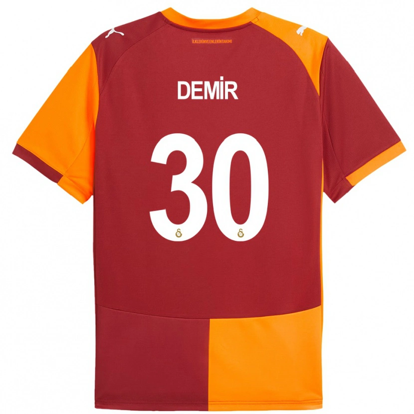 Danxen Niño Camiseta Yusuf Demir #30 Rojo Naranja 1ª Equipación 2025/26 La Camisa