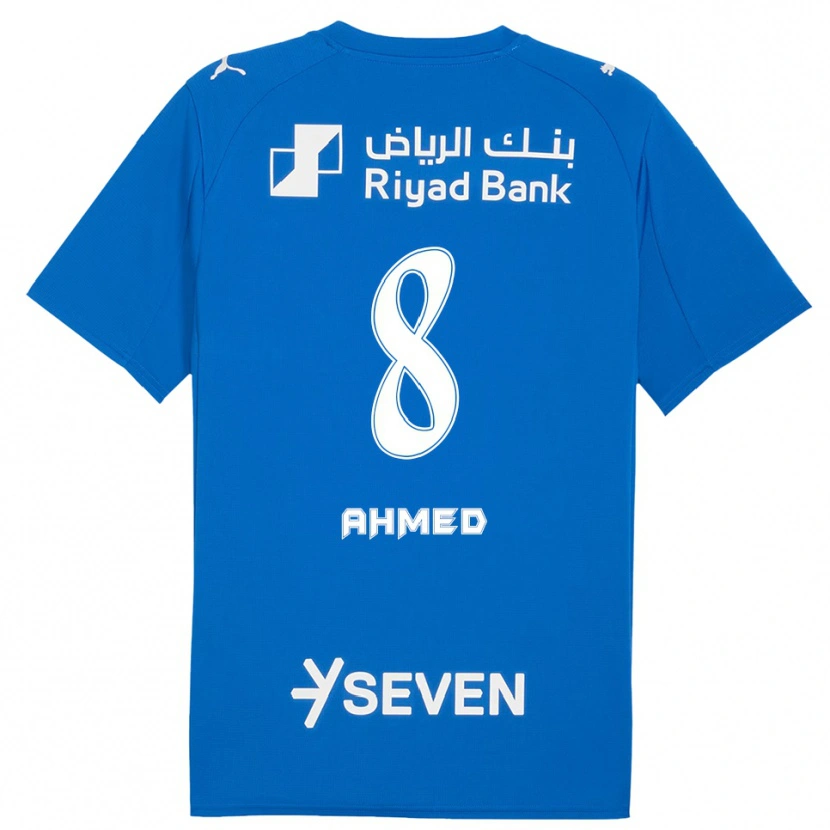 Danxen Niño Camiseta Thari Saeed #8 Azul Blanco 1ª Equipación 2025/26 La Camisa