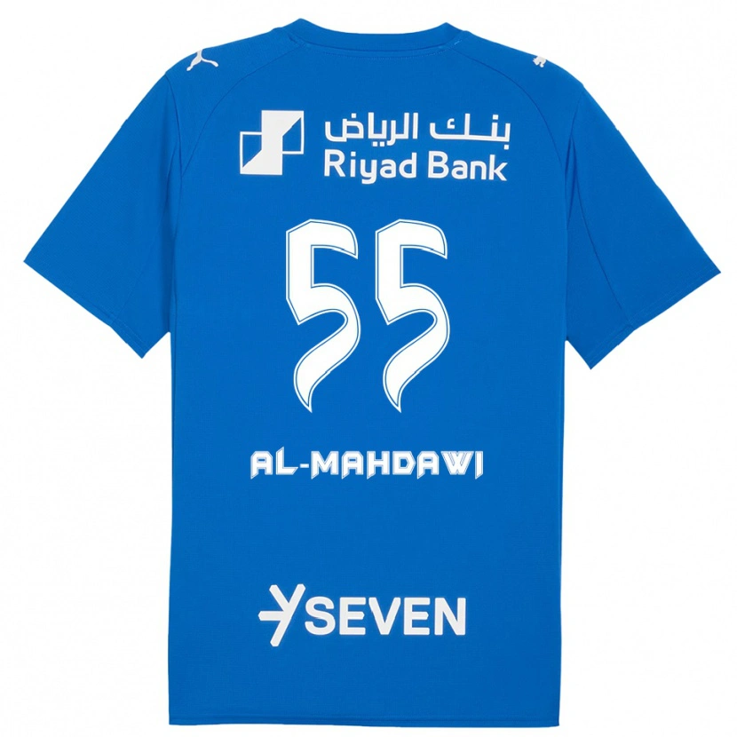 Danxen Niño Camiseta Ali Al-Mahdawi #55 Azul Blanco 1ª Equipación 2025/26 La Camisa