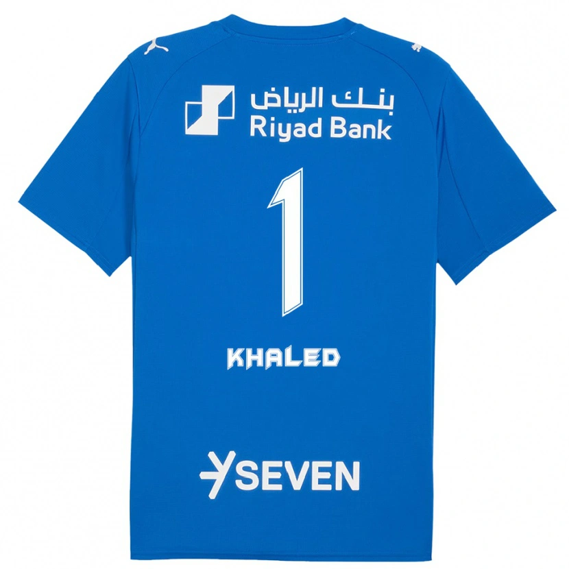 Danxen Niño Camiseta Nawal Khaled #1 Azul Blanco 1ª Equipación 2025/26 La Camisa