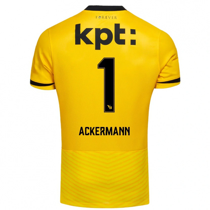 Danxen Niño Camiseta Jara Ackermann #1 Amarillo Negro 1ª Equipación 2025/26 La Camisa