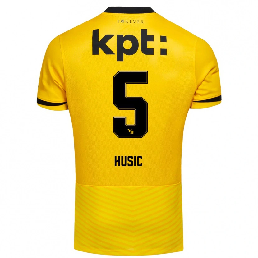 Danxen Niño Camiseta Anel Husic #5 Amarillo Negro 1ª Equipación 2025/26 La Camisa