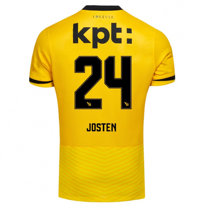 Danxen Niño Camiseta Lisa Josten #24 Amarillo Negro 1ª Equipación 2025/26 La Camisa