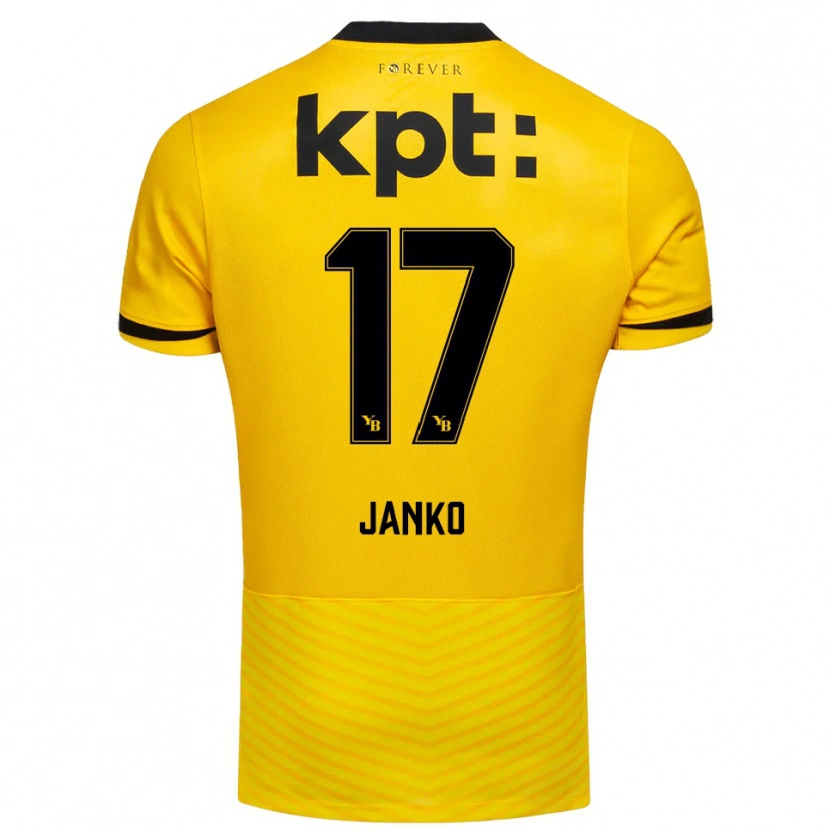Danxen Niño Camiseta Saidy Janko #17 Amarillo Negro 1ª Equipación 2025/26 La Camisa
