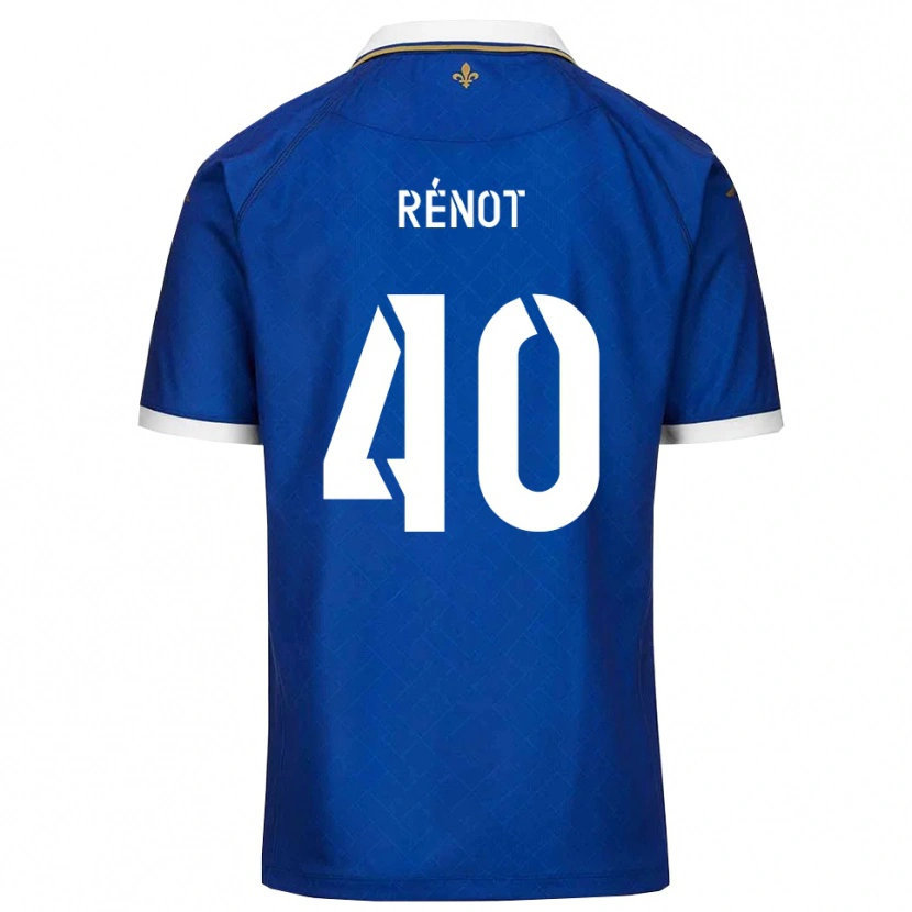 Danxen Niño Camiseta Sébastien Rénot #40 Azul Dorado 1ª Equipación 2025/26 La Camisa