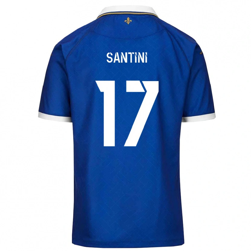 Danxen Niño Camiseta Jérémi Santini #17 Azul Dorado 1ª Equipación 2025/26 La Camisa