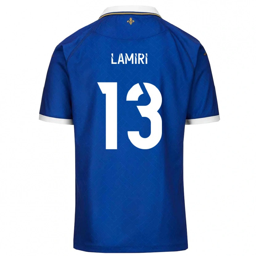Danxen Niño Camiseta Nadil Lamiri #13 Azul Dorado 1ª Equipación 2025/26 La Camisa