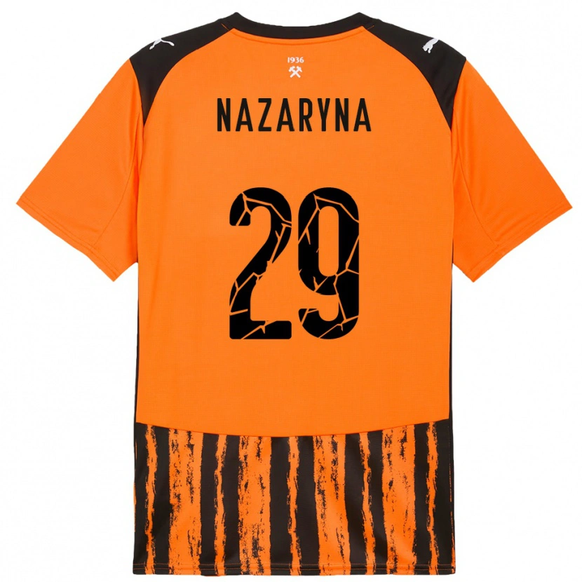 Danxen Niño Camiseta Yegor Nazaryna #29 Naranja Negro 1ª Equipación 2025/26 La Camisa