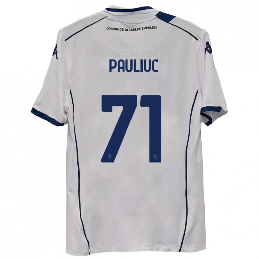 Danxen Niño Camiseta Nicolò Pauliuc #71 Azul Marino Oscuro 2ª Equipación 2025/26 La Camisa