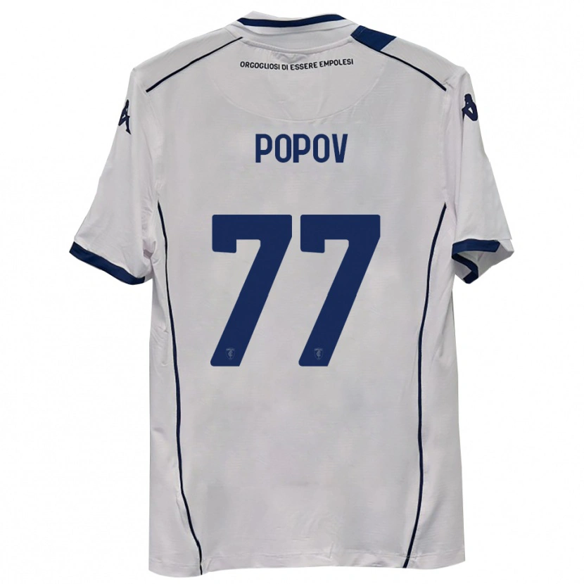 Danxen Niño Camiseta Bogdan Popov #77 Azul Marino Oscuro 2ª Equipación 2025/26 La Camisa