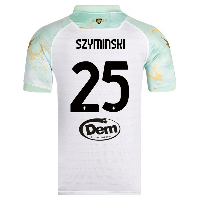 Danxen Niño Camiseta Przemyslaw Szyminski #25 Blanco Negro 2ª Equipación 2025/26 La Camisa