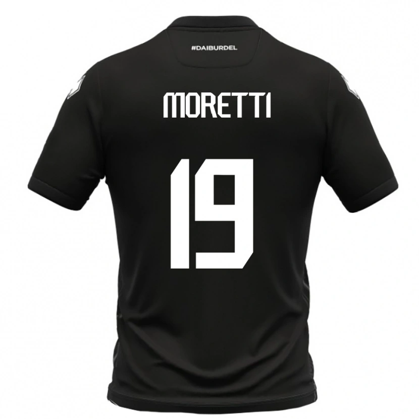 Danxen Niño Camiseta Noah Moretti #19 Negro Blanco 2ª Equipación 2025/26 La Camisa