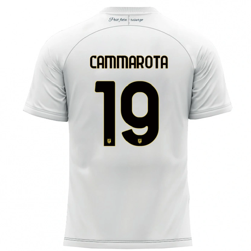 Danxen Niño Camiseta Vincenzo Cammarota #19 Blanco Amarillo 2ª Equipación 2025/26 La Camisa