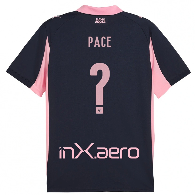 Danxen Niño Camiseta Andrea Pace #0 Marino Rosa 2ª Equipación 2025/26 La Camisa