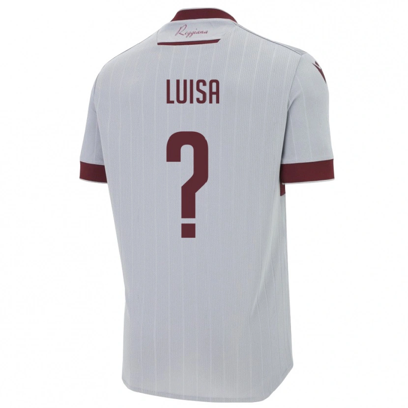 Danxen Niño Camiseta Cagossi Luisa #0 Borgoña Blanco 2ª Equipación 2025/26 La Camisa