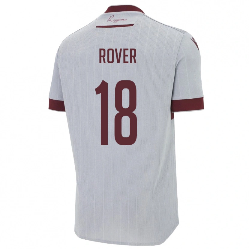 Danxen Niño Camiseta Matteo Rover #18 Borgoña Blanco 2ª Equipación 2025/26 La Camisa