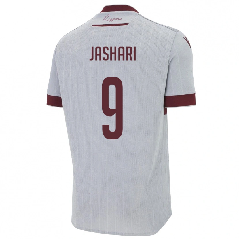 Danxen Niño Camiseta Edion Jashari #9 Borgoña Blanco 2ª Equipación 2025/26 La Camisa
