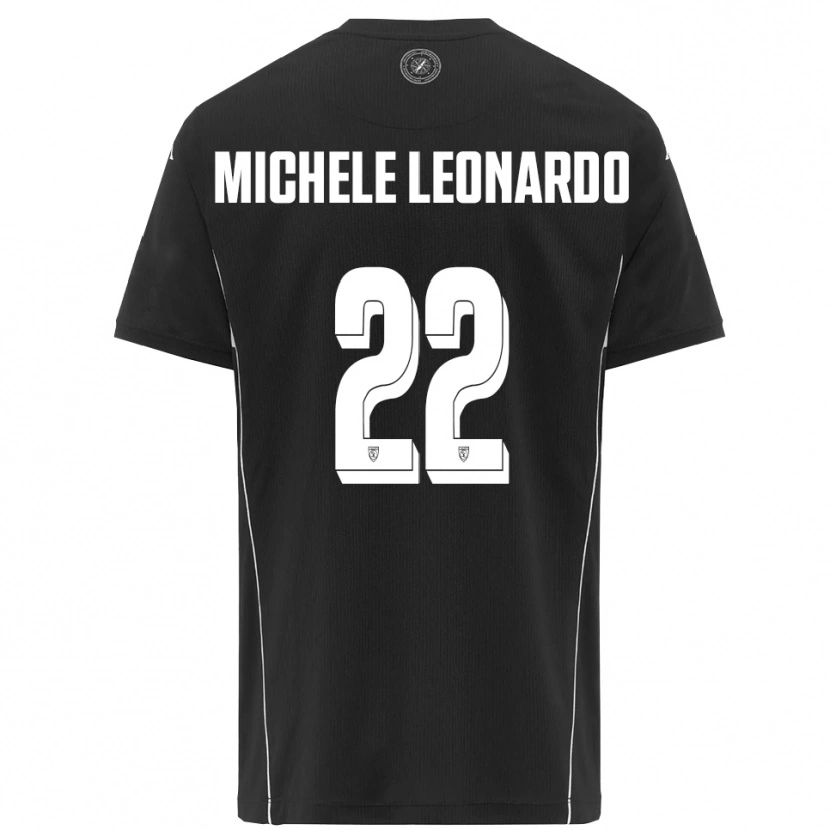 Danxen Niño Camiseta Matteo Michele Leonardo #22 Negro Blanco 2ª Equipación 2025/26 La Camisa