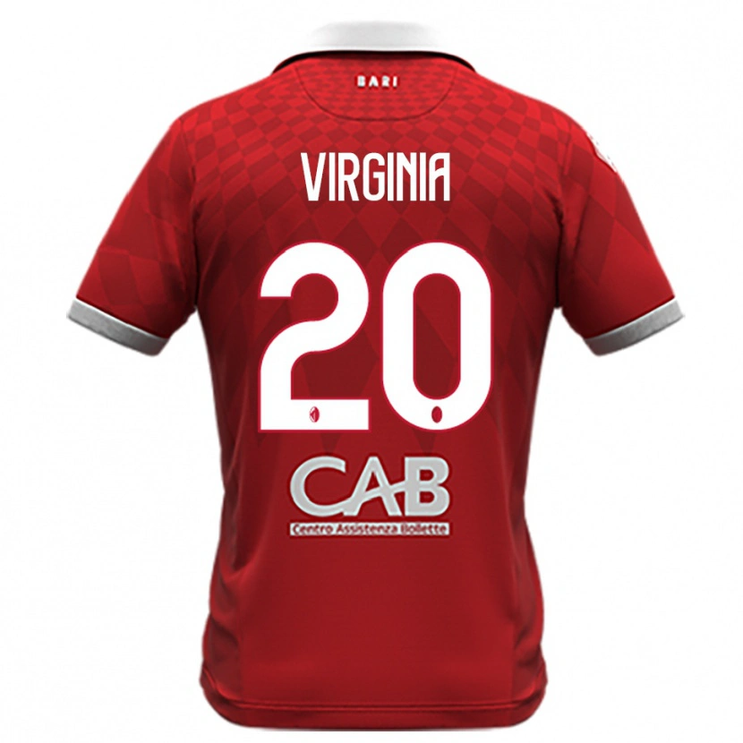 Danxen Niño Camiseta Kiswensida Virginia #20 Rojo Blanco 2ª Equipación 2025/26 La Camisa