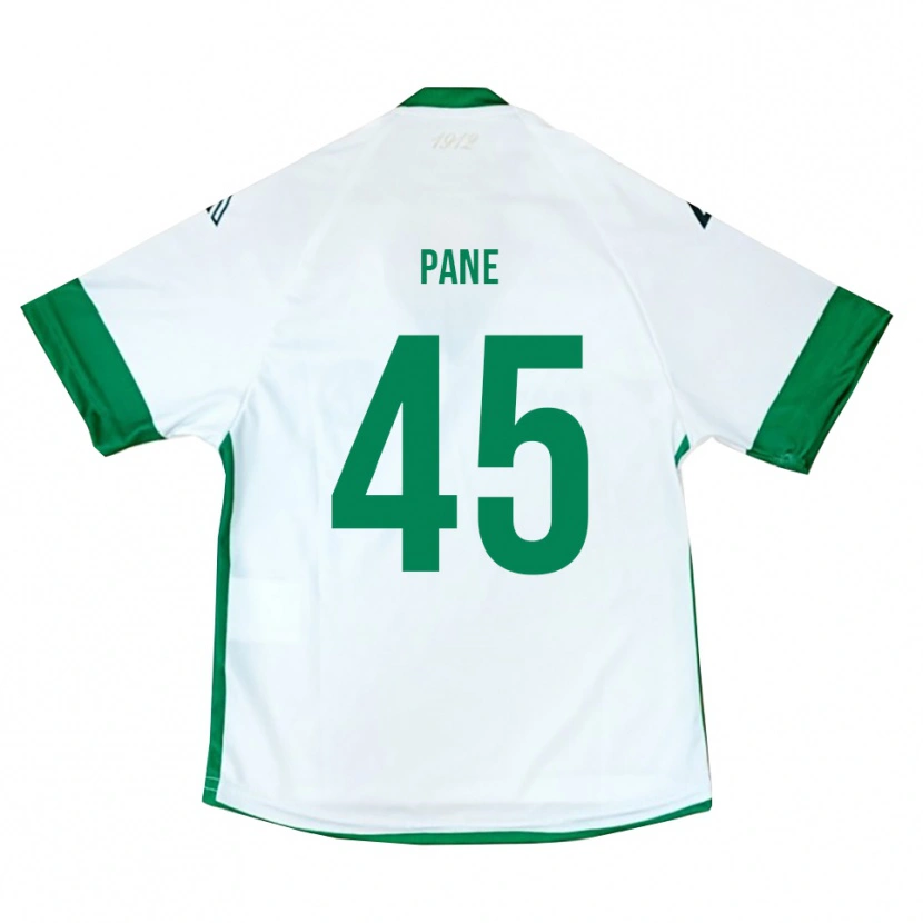 Danxen Niño Camiseta Pasquale Pane #45 Blanco Verde Azul 2ª Equipación 2025/26 La Camisa